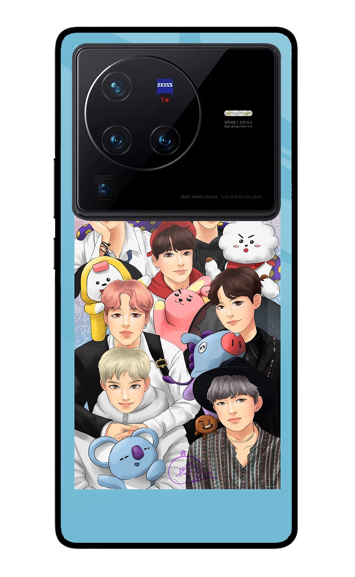 BTS with animals Vivo X80 Pro Back Cover