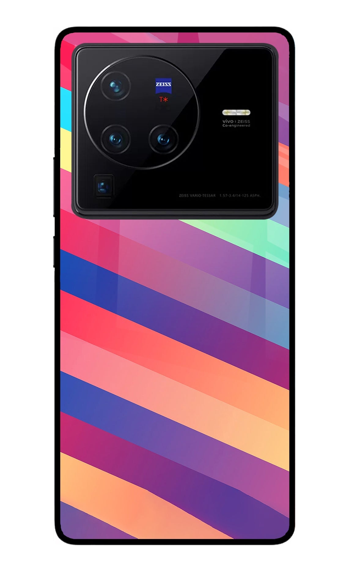 Stripes color Vivo X80 Pro Back Cover