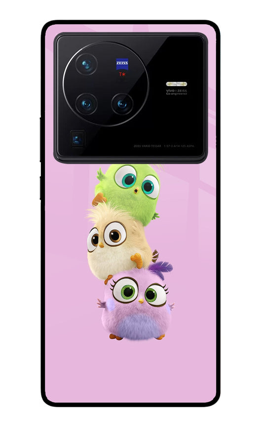 Cute Little Birds Vivo X80 Pro Glass Case