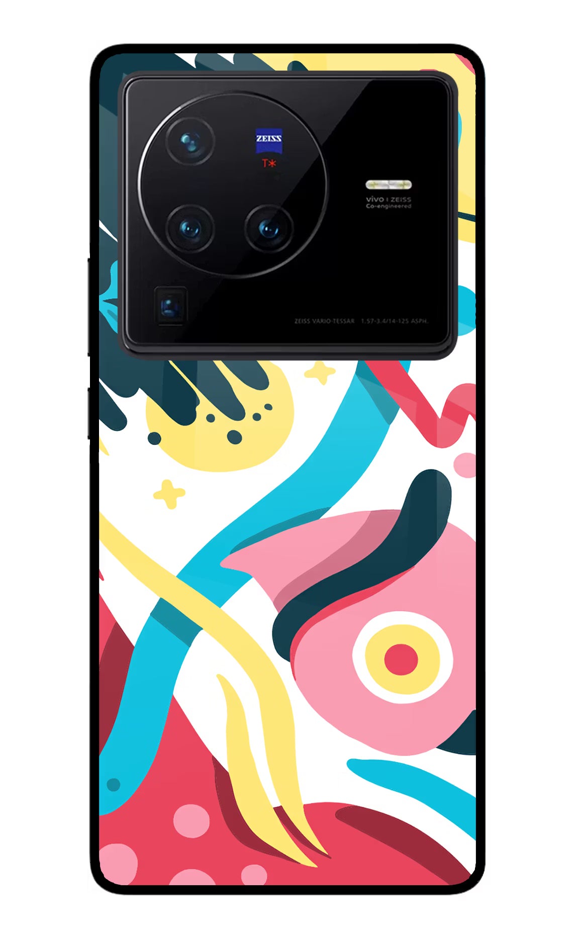 Trippy Vivo X80 Pro Glass Case Back Cover by Casekaro