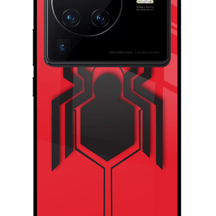 Spider Vivo X80 Pro Glass Case Back Cover by Casekaro