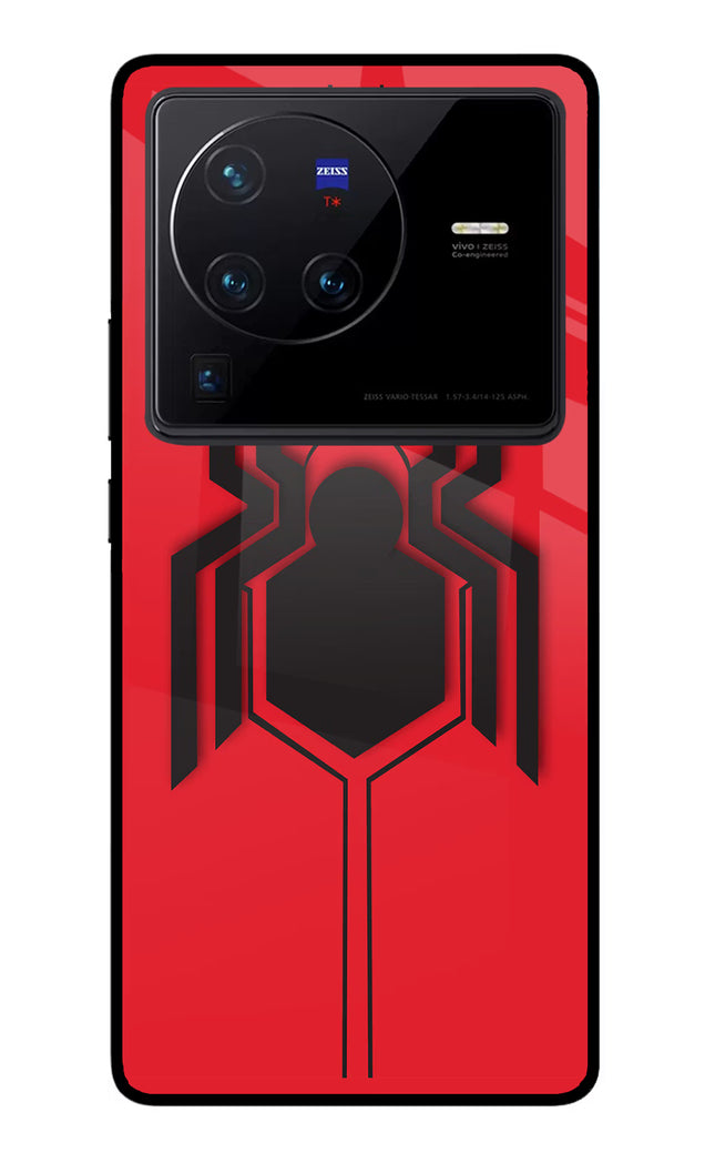 Spider Vivo X80 Pro Glass Case Back Cover by Casekaro