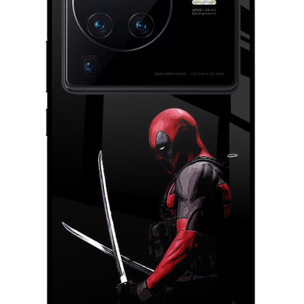 Deadpool Vivo X80 Pro Glass Case Back Cover by Casekaro