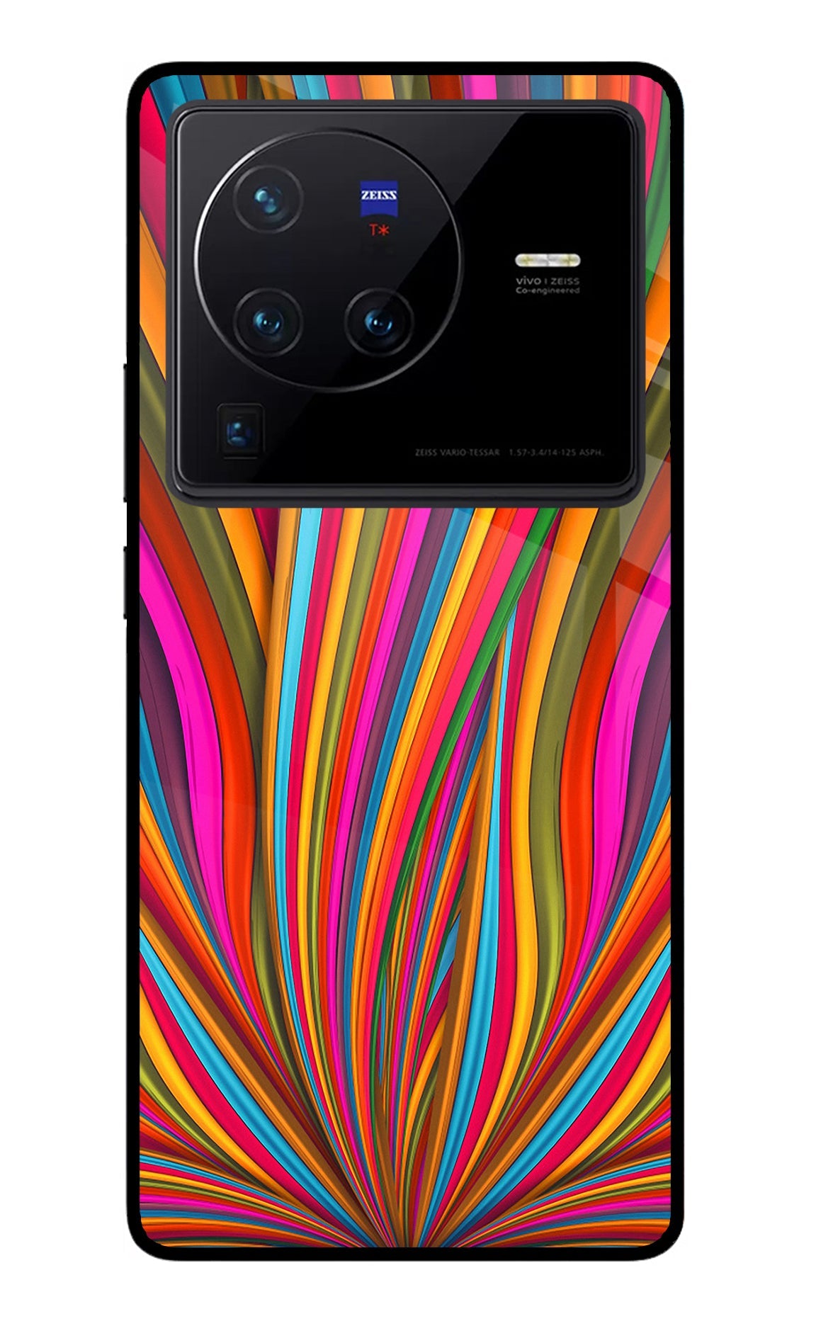 Trippy Wavy Vivo X80 Pro Glass Case