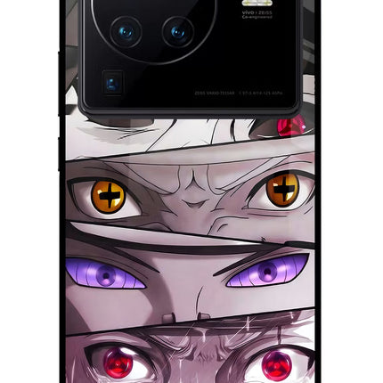 Naruto Anime Vivo X80 Pro Glass Case Back Cover by Casekaro