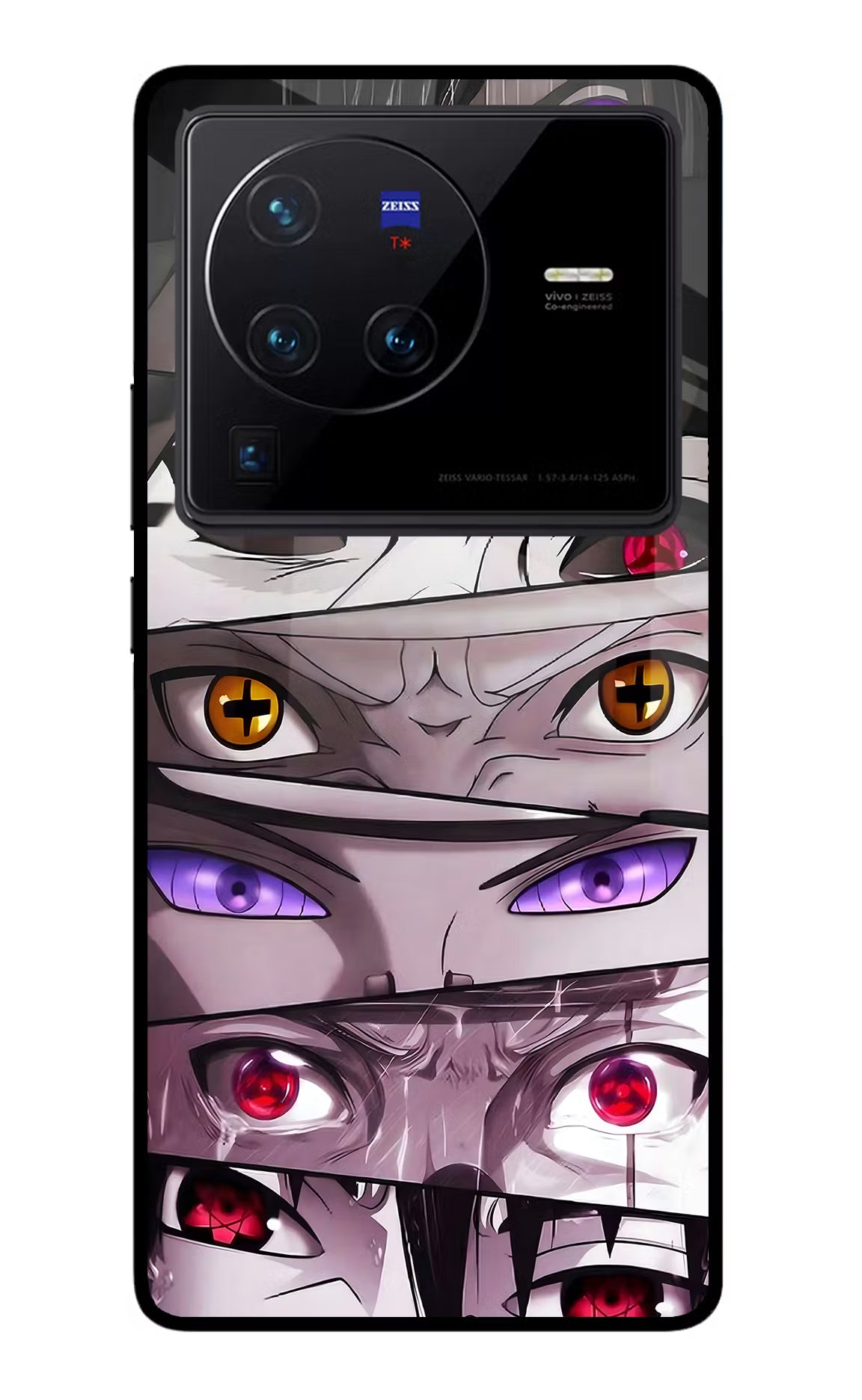 Naruto Anime Vivo X80 Pro Glass Case Back Cover by Casekaro