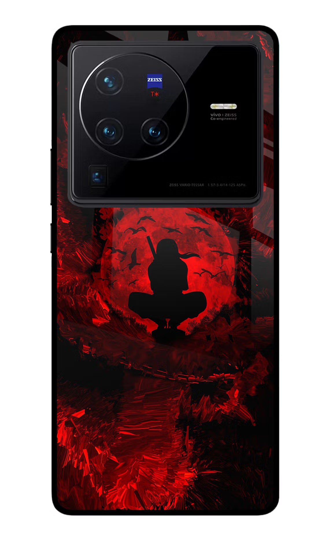 Itachi Uchiha Vivo X80 Pro Glass Case Back Cover by Casekaro