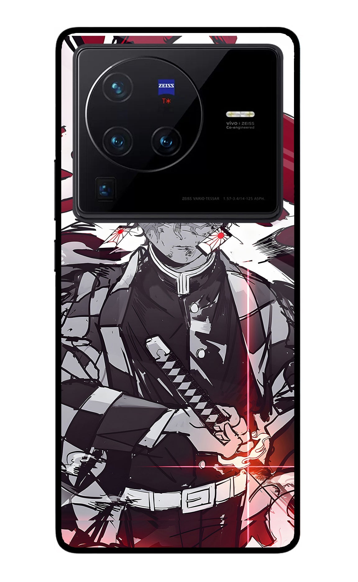 Demon Slayer Vivo X80 Pro Glass Case