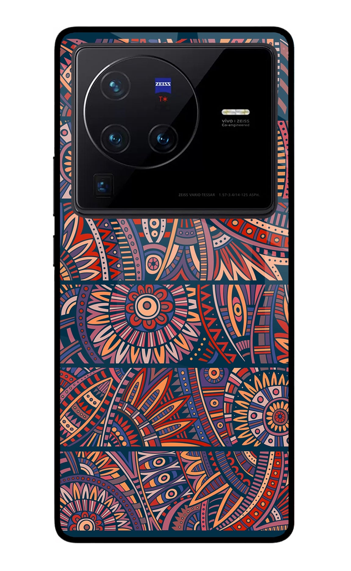 African Culture Design Vivo X80 Pro Glass Case