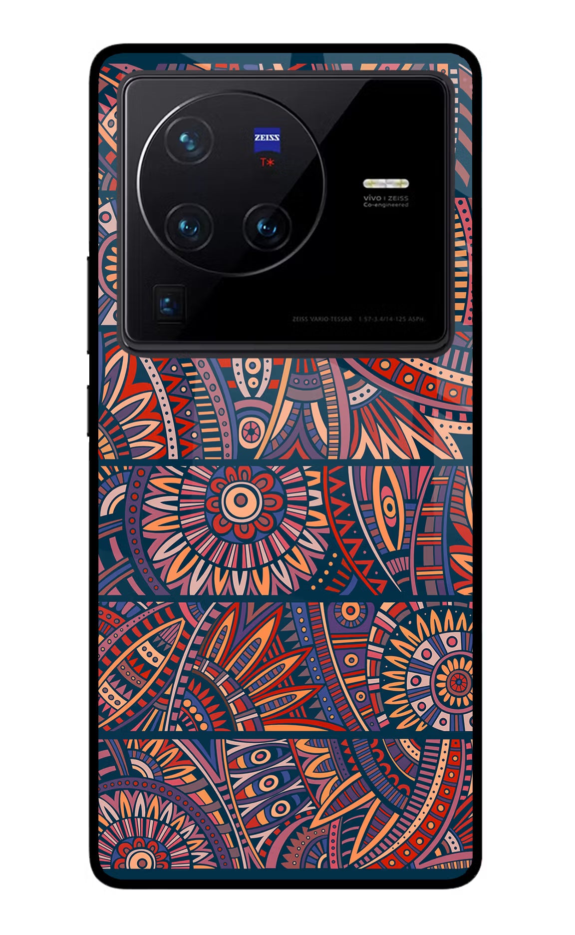 African Culture Design Vivo X80 Pro Glass Case Back Cover by Casekaro