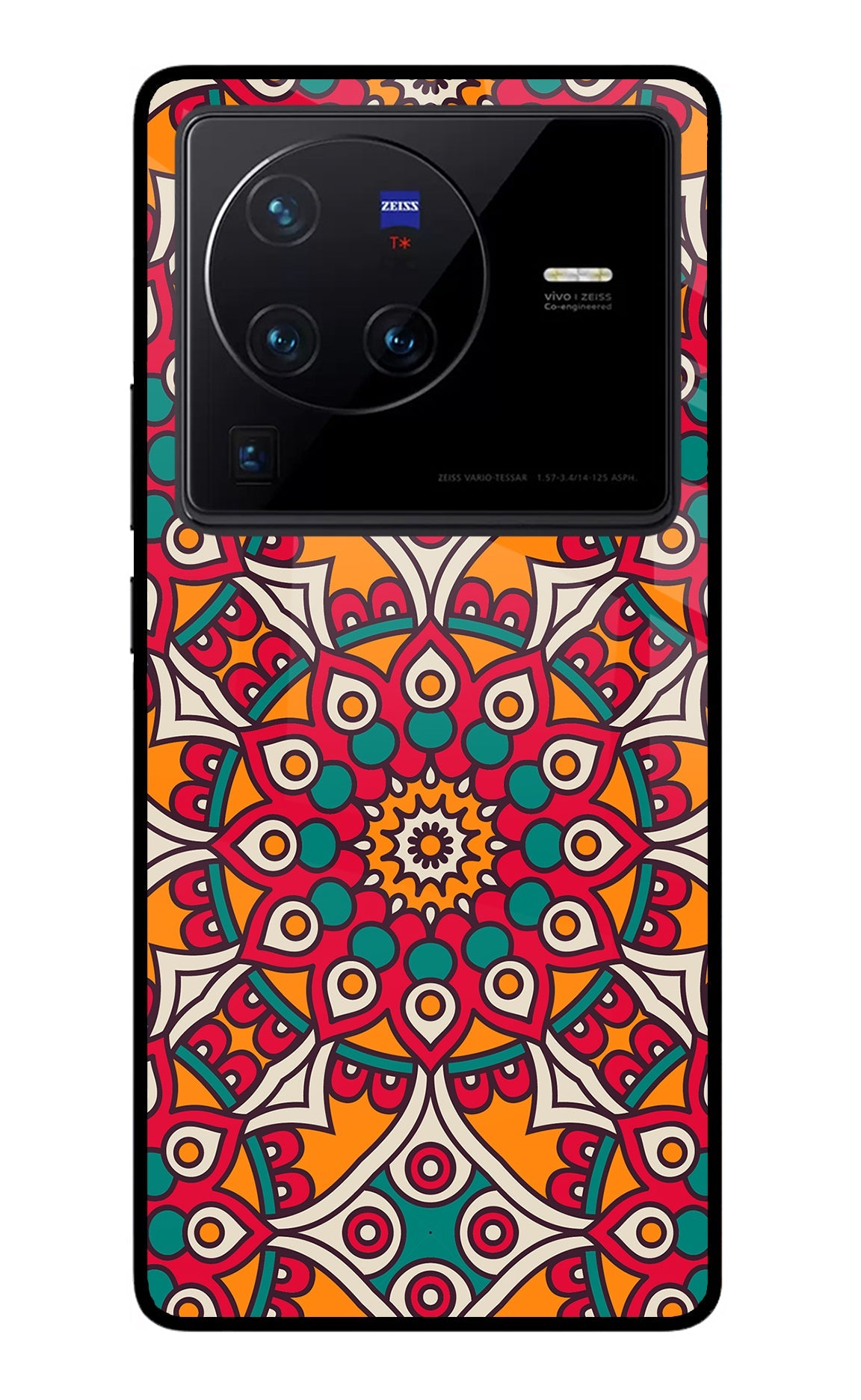 Mandala Art Vivo X80 Pro Glass Case