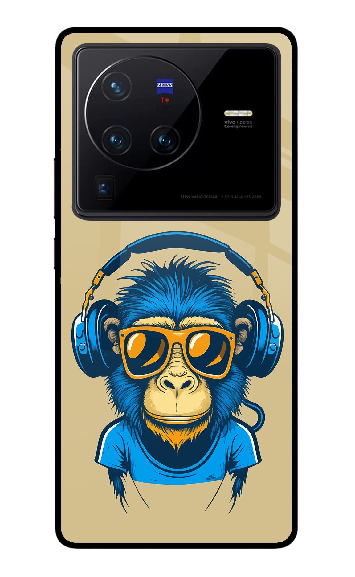 Monkey Headphone Vivo X80 Pro Back Cover