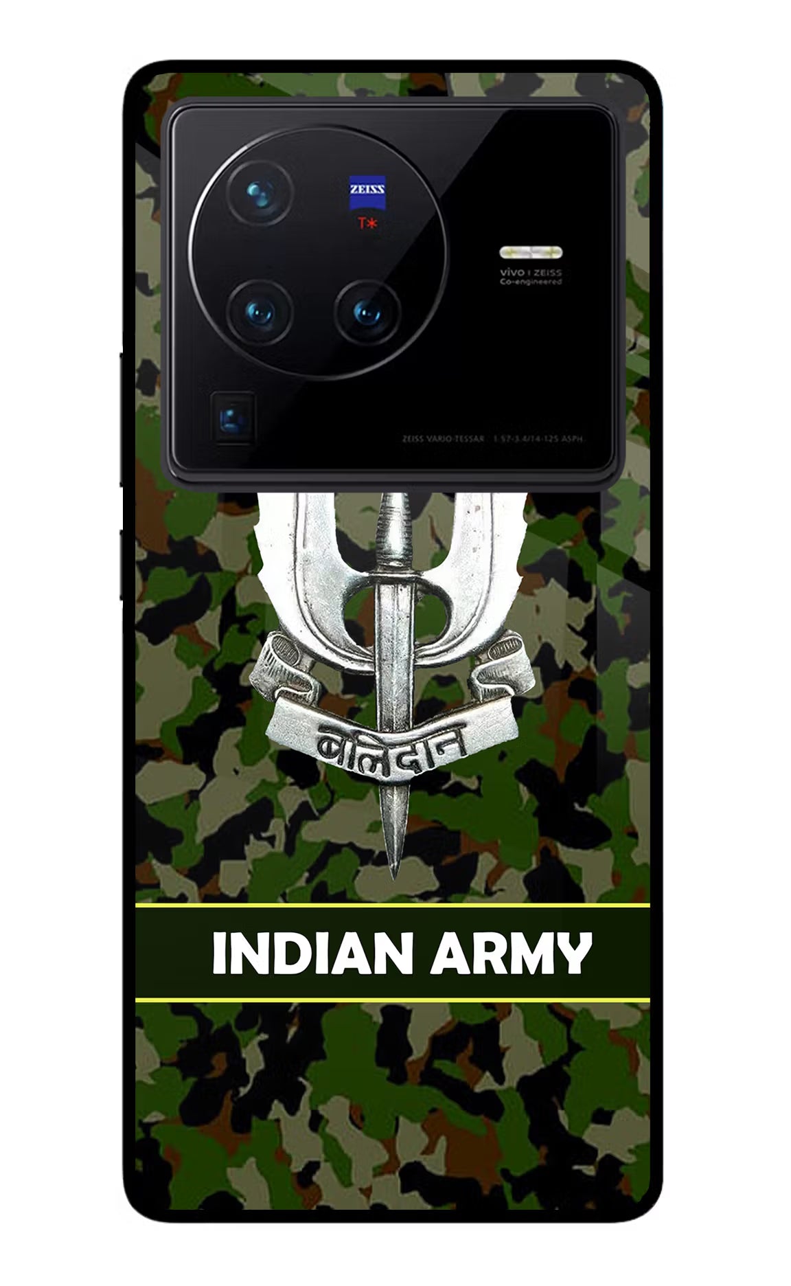 Balidan Indian Logo Vivo X80 Pro Glass Case Back Cover by Casekaro