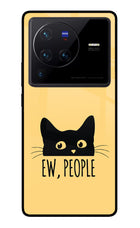 Ew People Catitude Vivo X80 Pro Glass Case