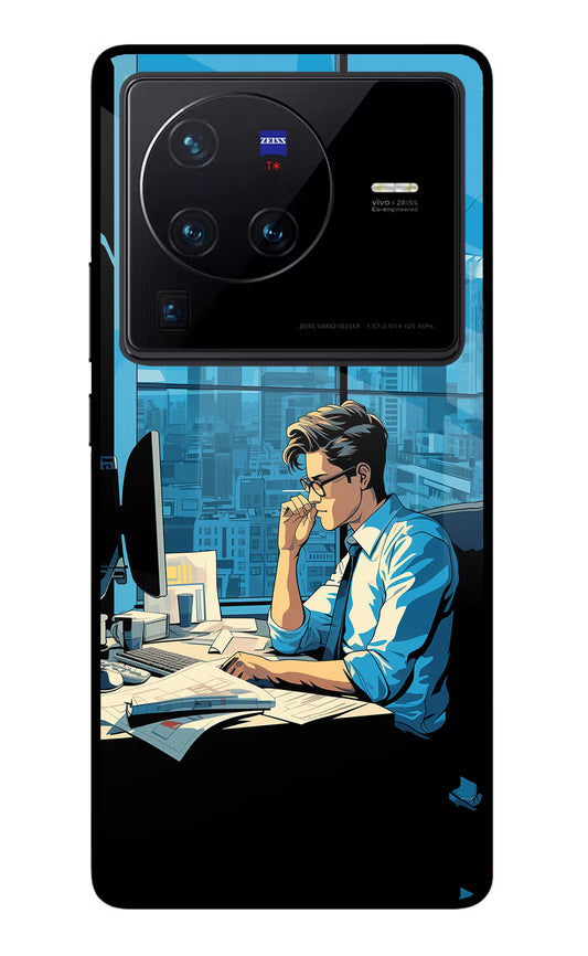 Focused Hustler (AI Generated) Vivo X80 Pro Glass Case