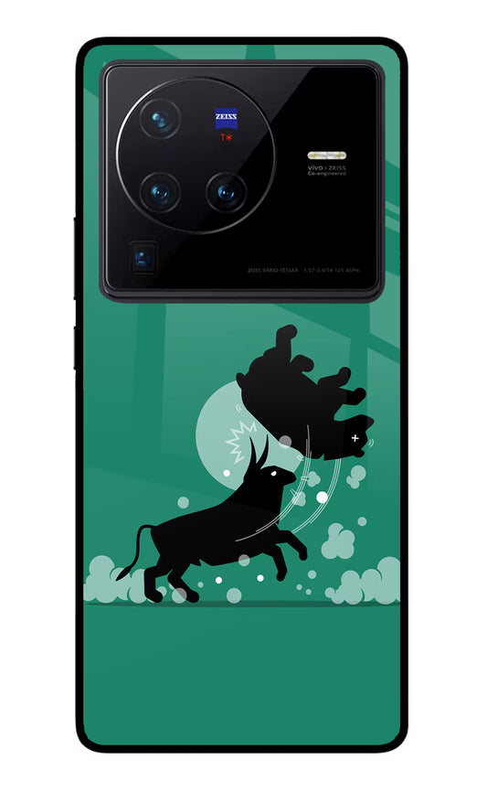 Bull Conqueror Vivo X80 Pro Glass Case