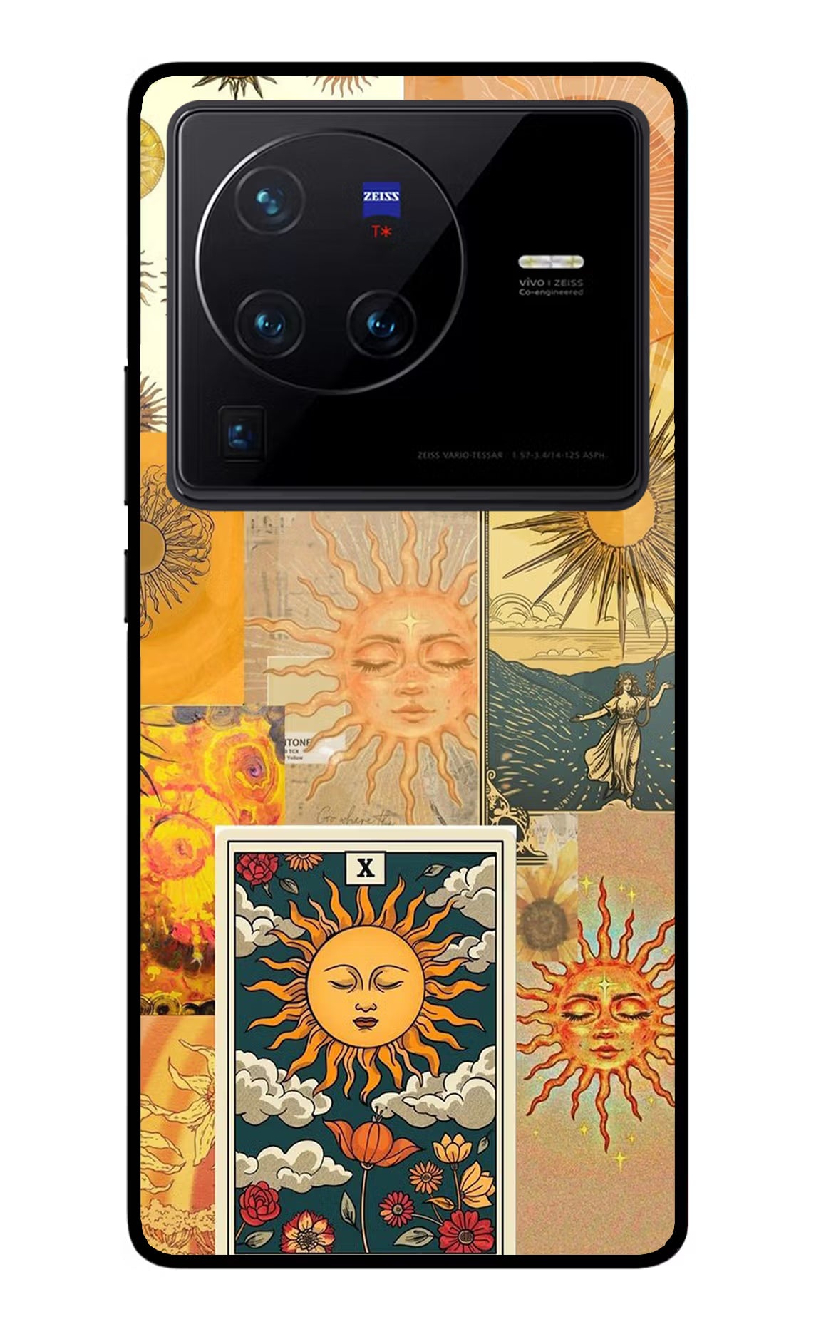 Sun Vivo X80 Pro Glass Case Back Cover by Casekaro