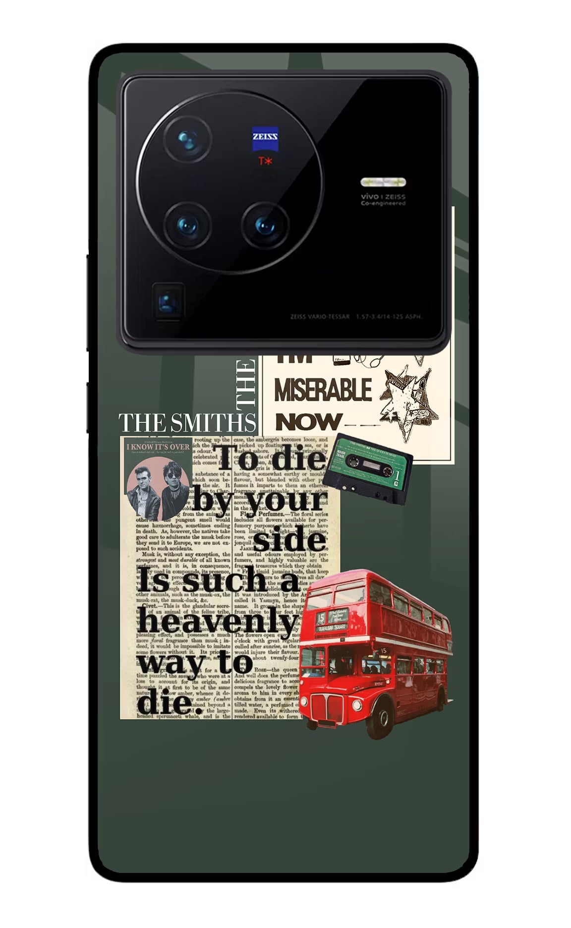 The Smiths Vivo X80 Pro Glass Case Back Cover by Casekaro