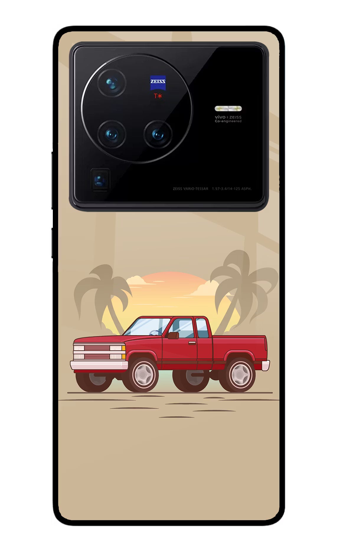 Desert Classic Drive Vivo X80 Pro Glass Case