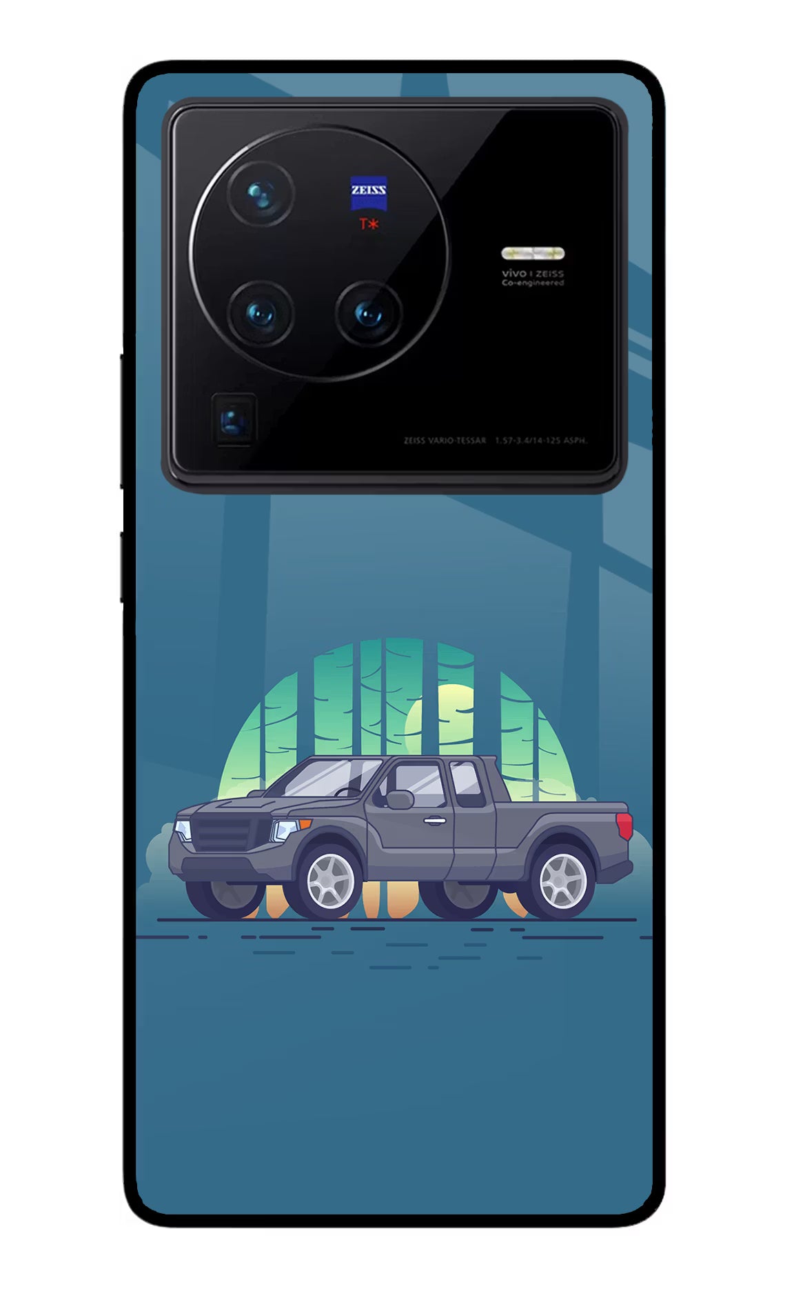 Retro Garage Vibe Vivo X80 Pro Glass Case