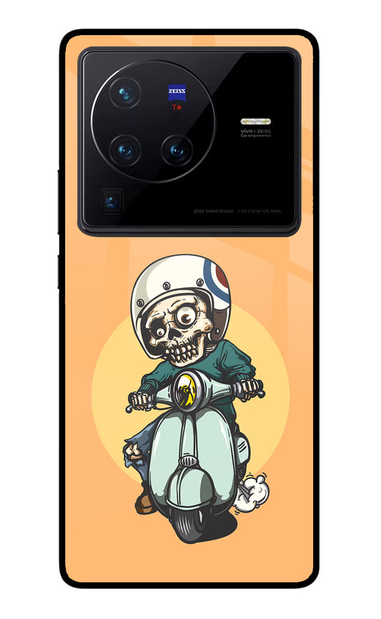 Undead Biker Vivo X80 Pro Glass Case