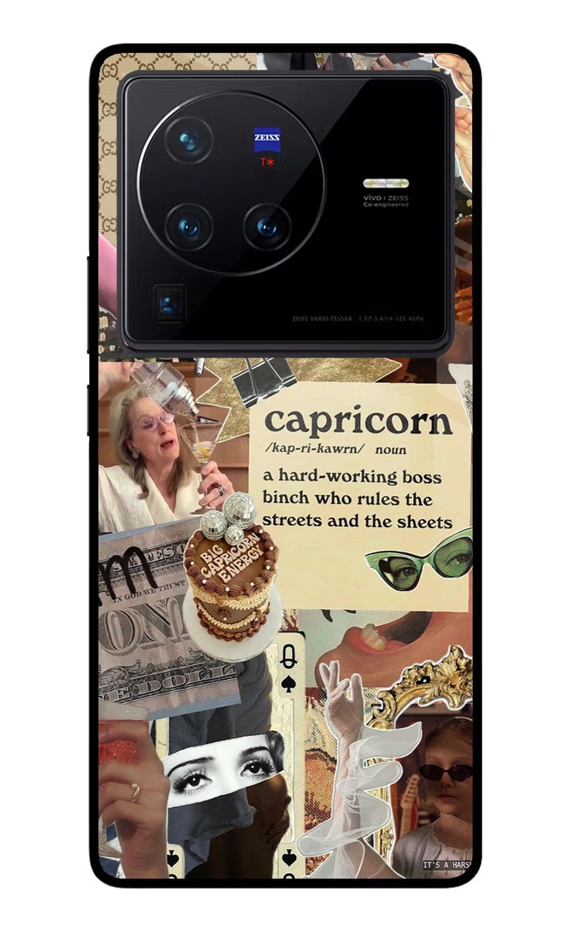 Capricorn Zodiac Vivo X80 Pro Glass Case