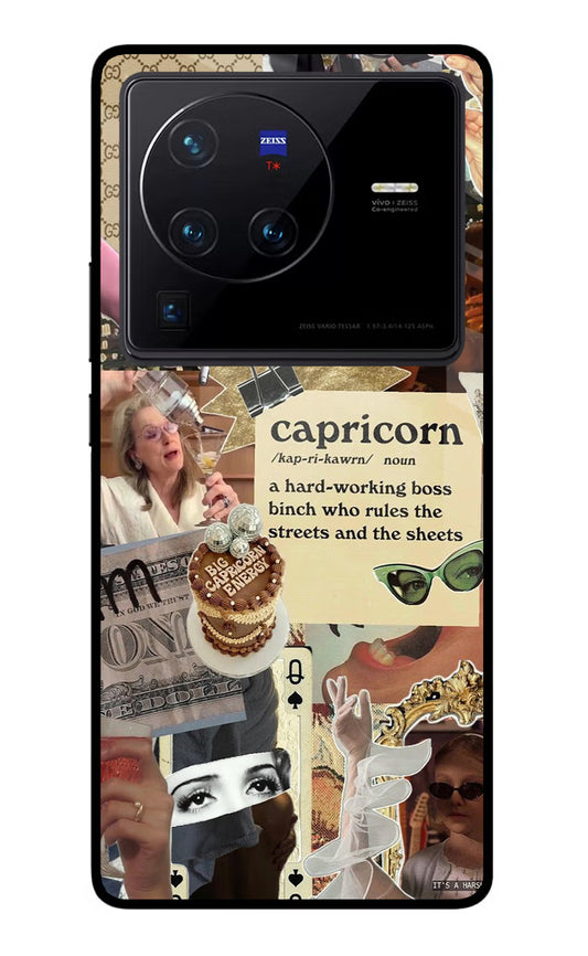 Capricorn Zodiac Vivo X80 Pro Glass Case