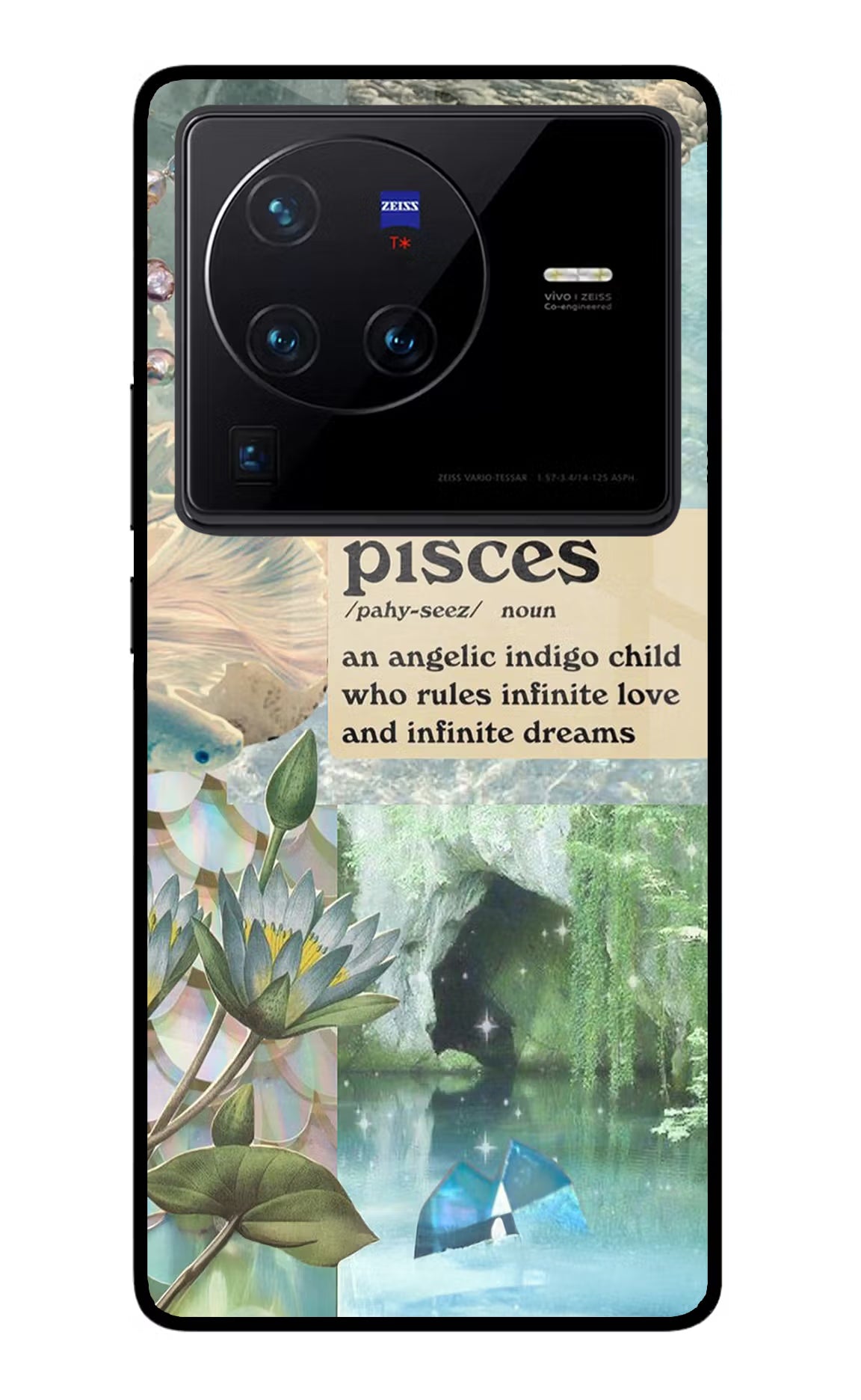 Pisces Zodiac Vivo X80 Pro Glass Case