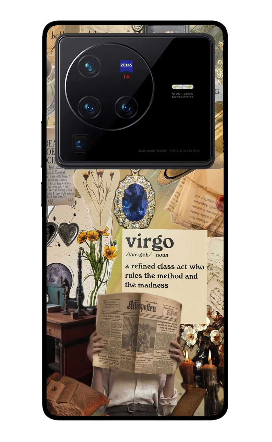 Virgo Zodiac Vivo X80 Pro Glass Case