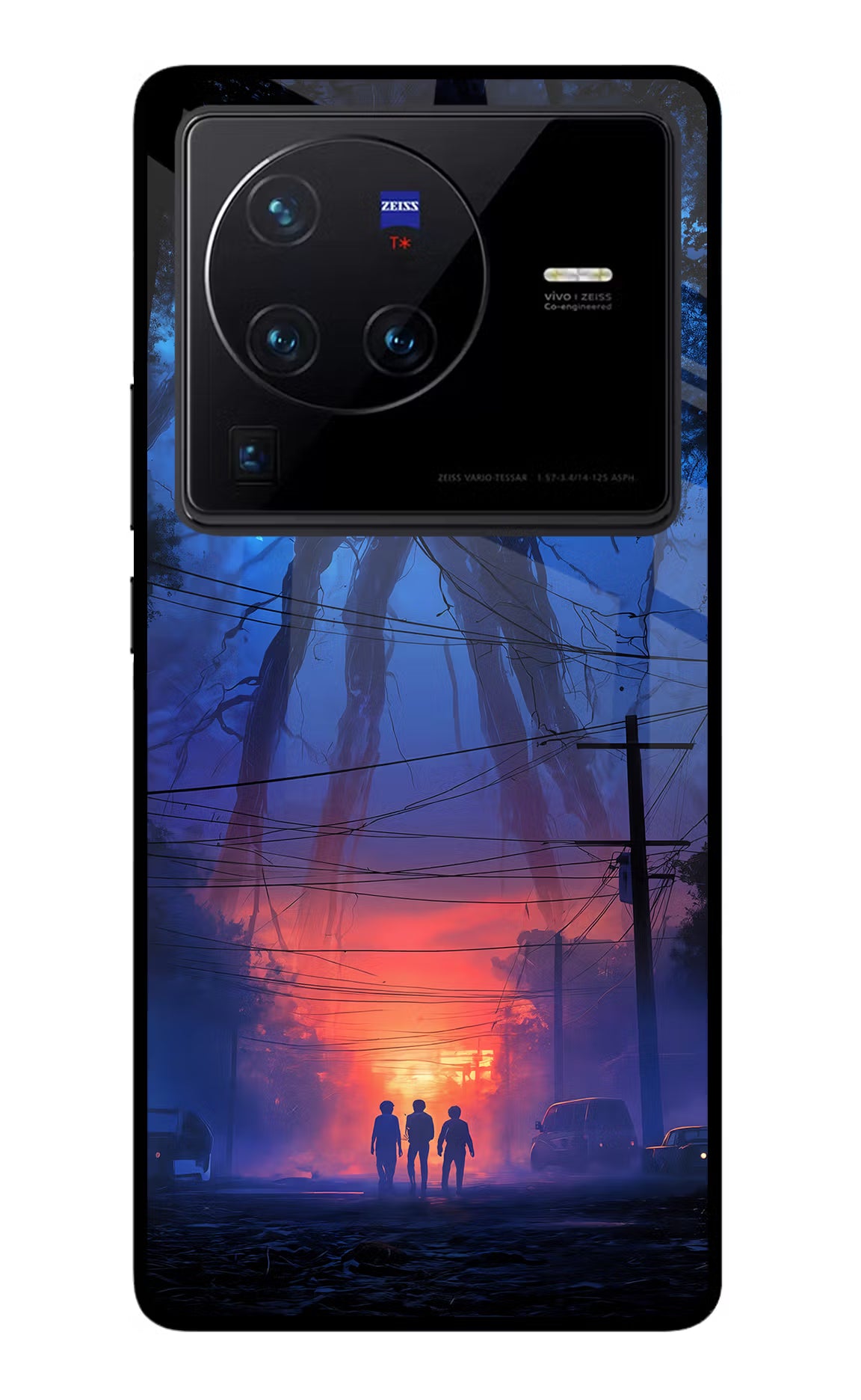 Ordinary Things Shadow Vivo X80 Pro Glass Case Back Cover by Casekaro
