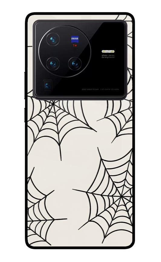 Spider Web Vivo X80 Pro Glass Case