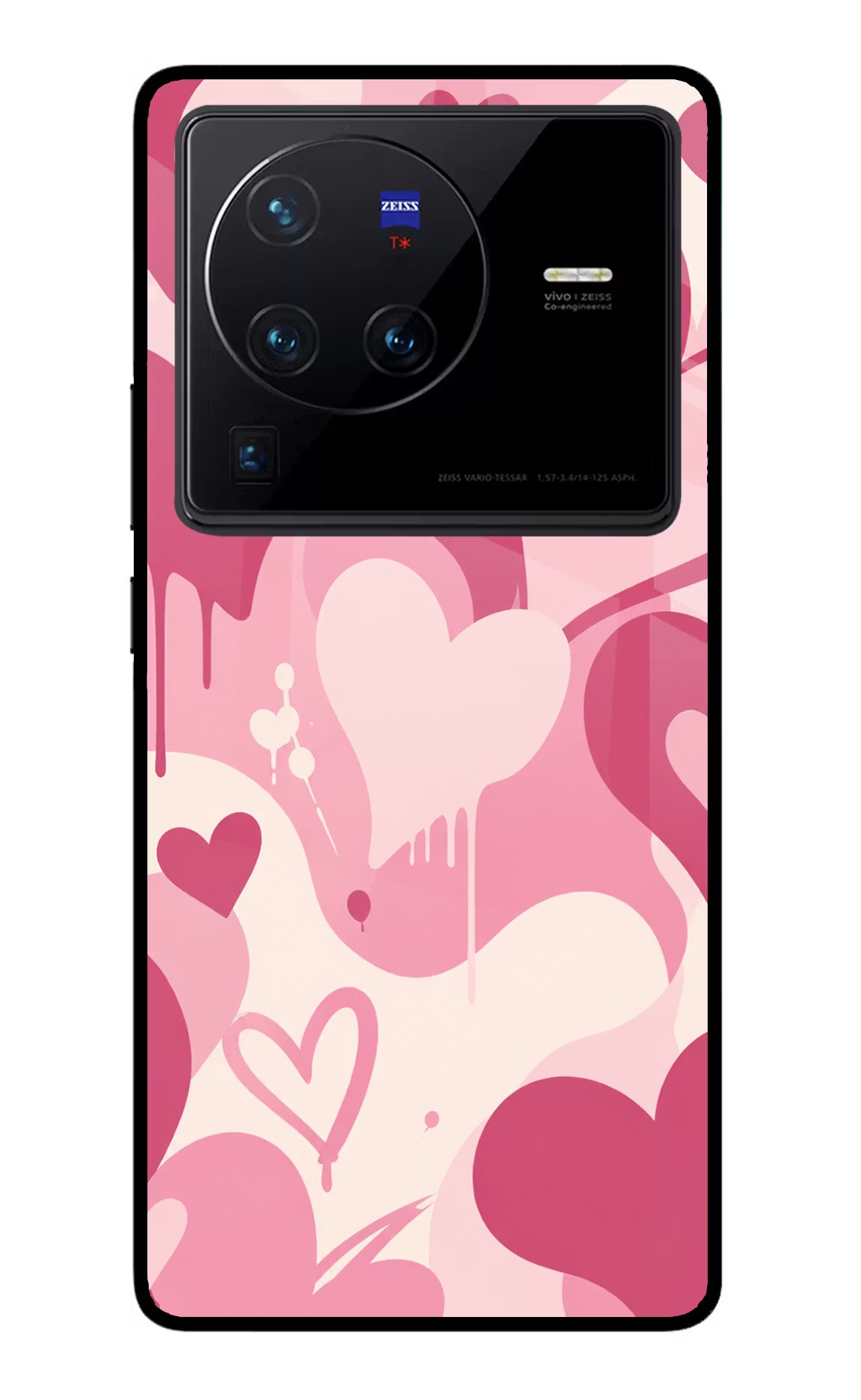 Hearty case Vivo X80 Pro Glass Case Back Cover by Casekaro