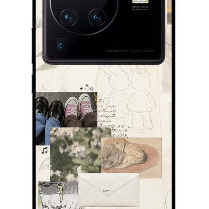 Soft Aesthetic Vivo X80 Pro Glass Case