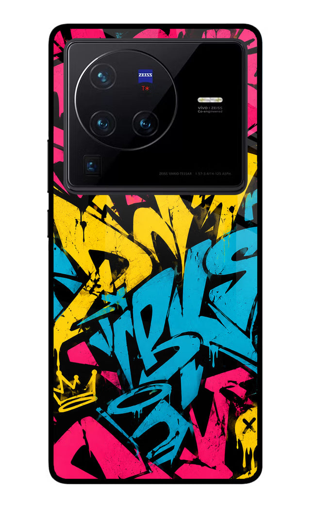 Graffiti Vibe Vivo X80 Pro Glass Case