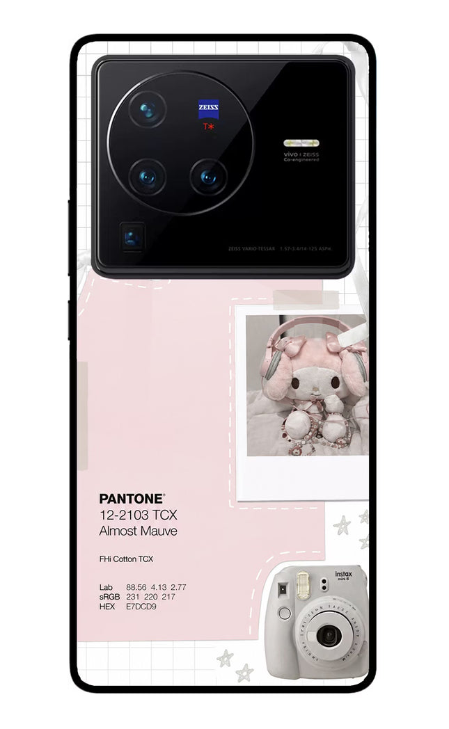 Pantone Asthetic Vivo X80 Pro Glass Case