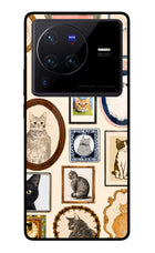 Mirror Cats Vivo X80 Pro Glass Case