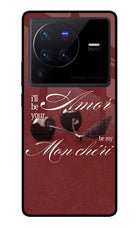 Velvet Cherry Vivo X80 Pro Glass Case
