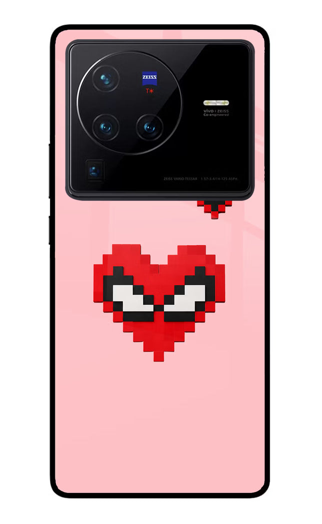 Gwen Heart Vivo X80 Pro Glass Case