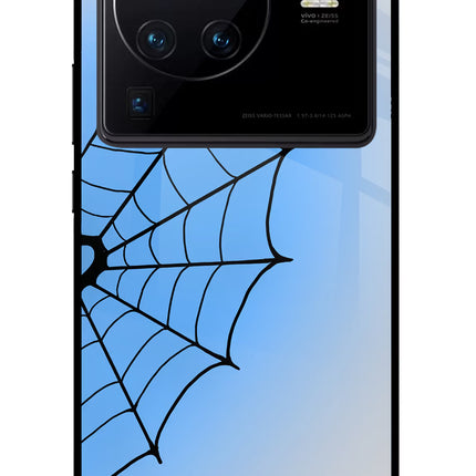 Blue Web Vivo X80 Pro Glass Case