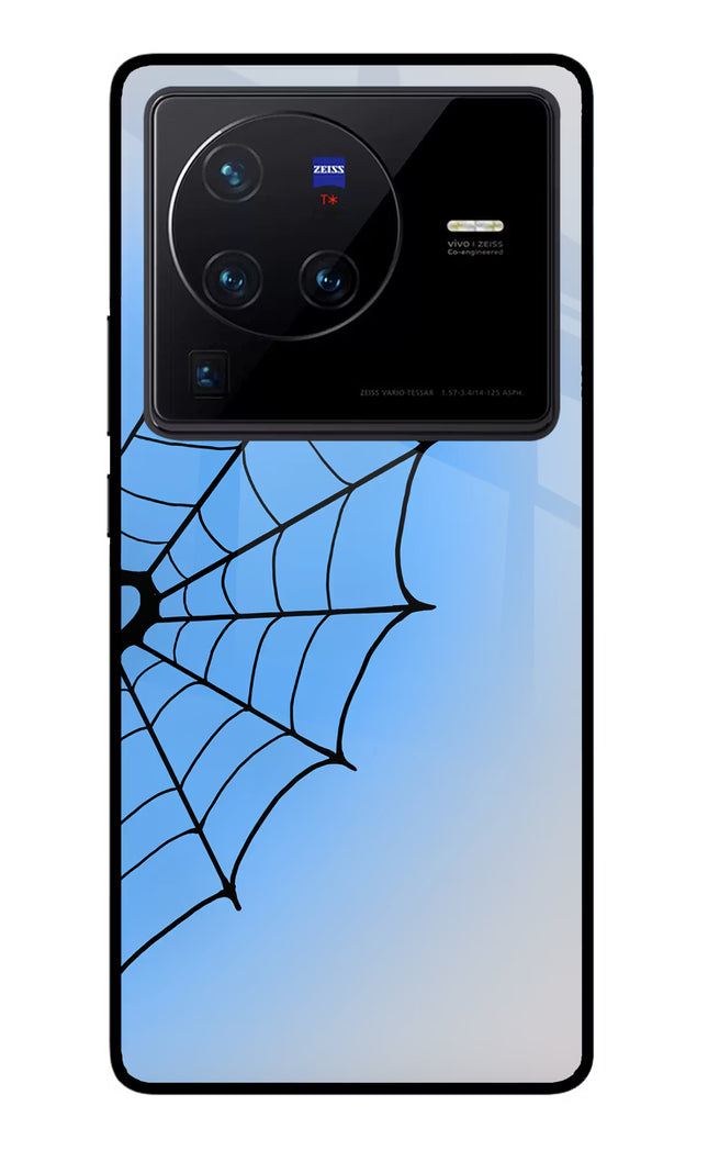 Blue Web Vivo X80 Pro Glass Case