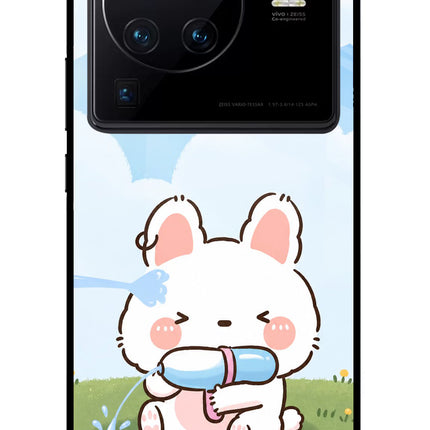 Bunny Treat Vivo X80 Pro Glass Case