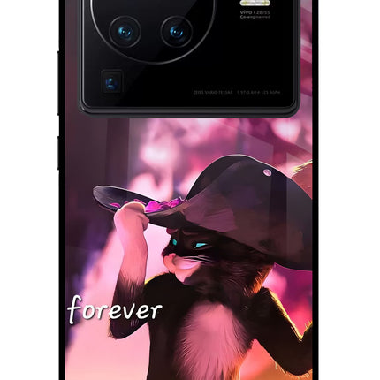 Forever Cat Vivo X80 Pro Glass Case