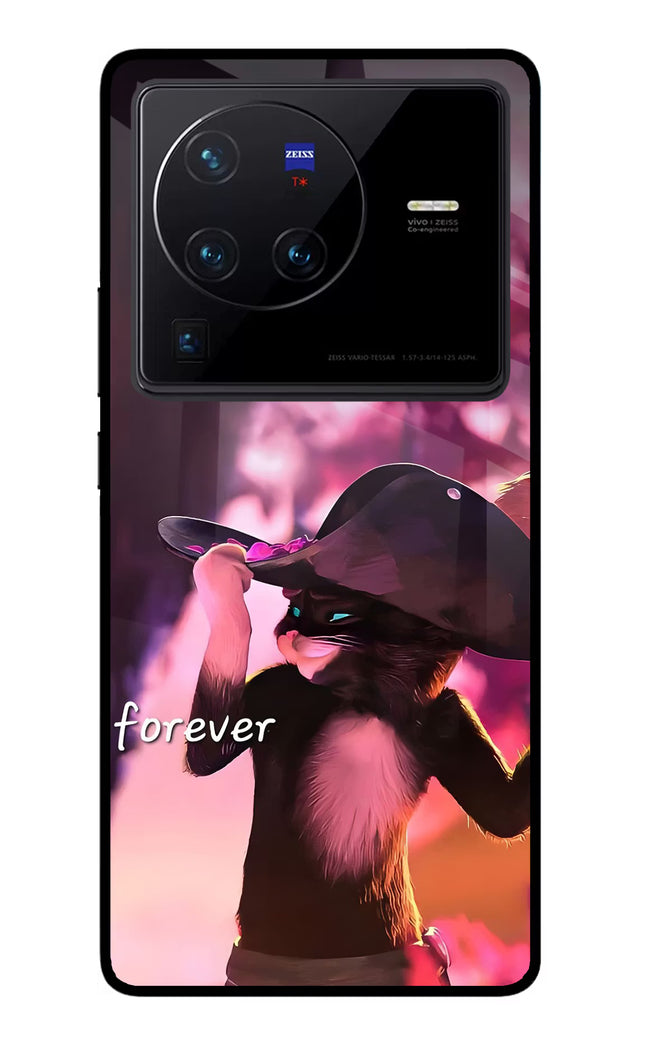 Forever Cat Vivo X80 Pro Glass Case