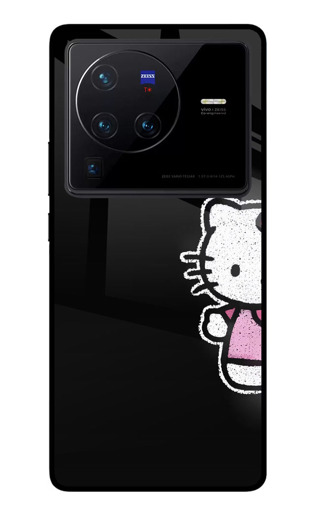 Kitty Charm Vivo X80 Pro Glass Case