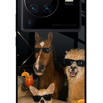 Party Squad Vivo X80 Pro Glass Case