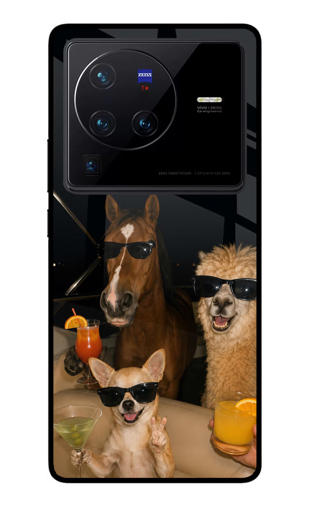Party Squad Vivo X80 Pro Glass Case