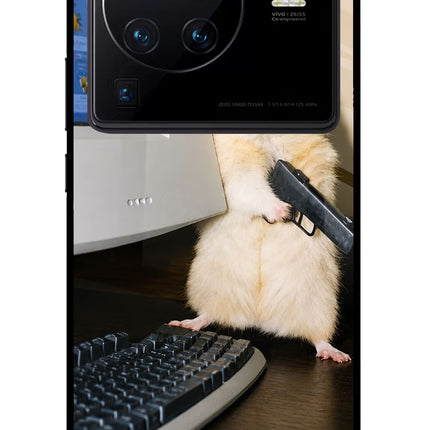 Hacker Hamster Vivo X80 Pro Glass Case