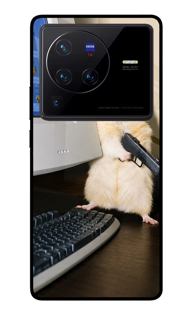 Hacker Hamster Vivo X80 Pro Glass Case