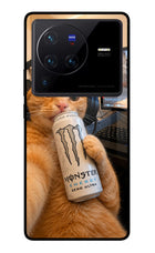 Gamer Cat Energy Vivo X80 Pro Glass Case