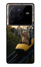 Rollercoaster Dog Vivo X80 Pro Glass Case